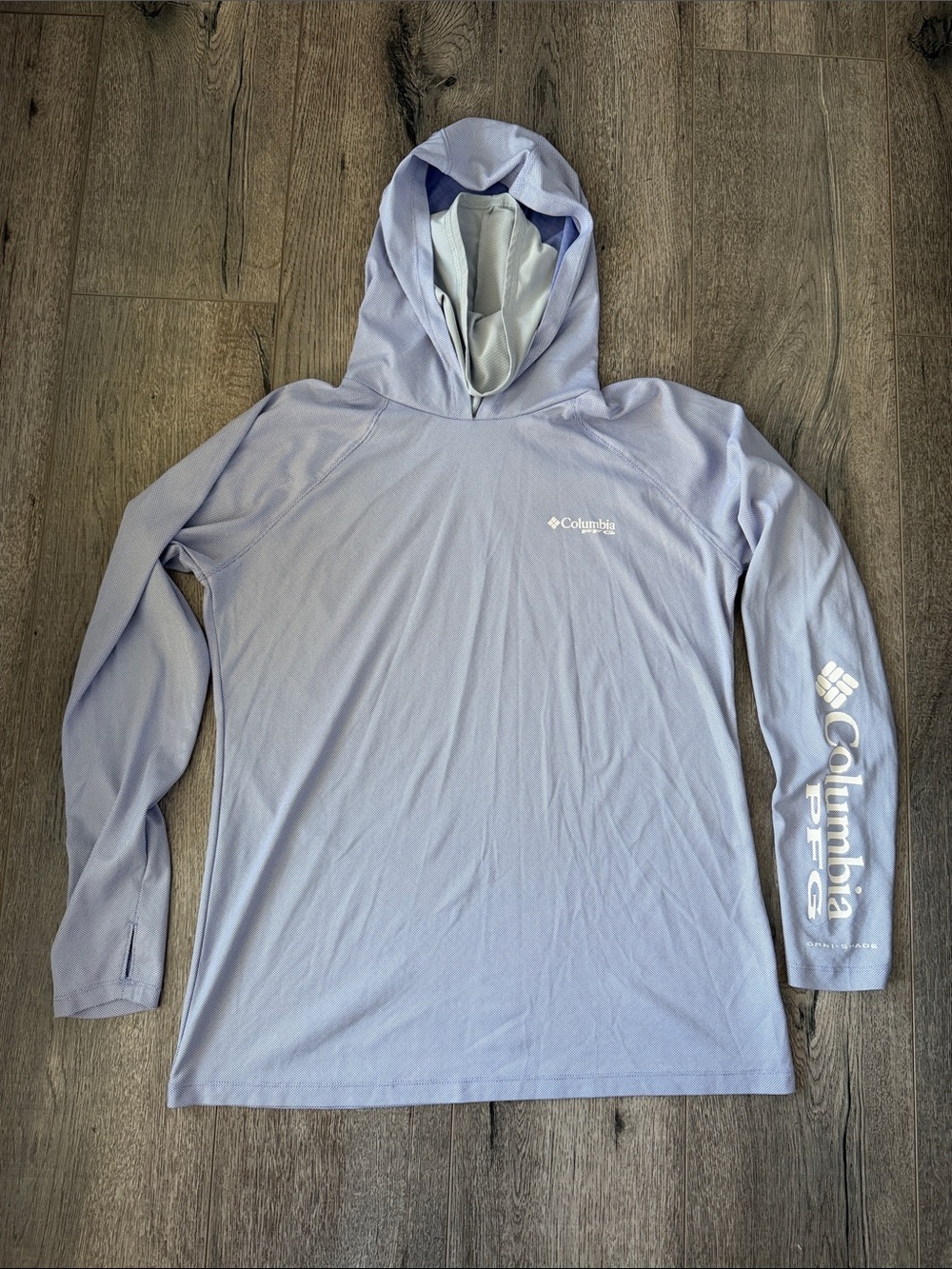 Columbia Light Lavender PFG Long Sleeve Hoodie